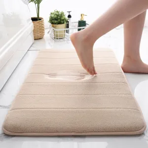 Tappetino da bagno antiscivolo e assorbente in morbido peluche per doccia e casa.