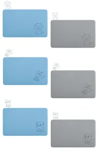 Cute cartoon animal bath mat, absorbent memory foam non-slip floor mat for bathroom and home.