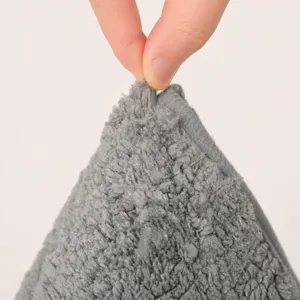 Tappeto da porta in microfibra grigia soggiorno tappeto bagno antiscivolo assorbente alta qualità