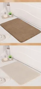 Tappetino da bagno antiscivolo assorbente tappeto in peluche per camera da letto