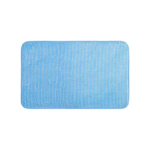 Tappeto bagno antiscivolo assorbente blu e bianco per bagno camera da letto ingresso casa uso