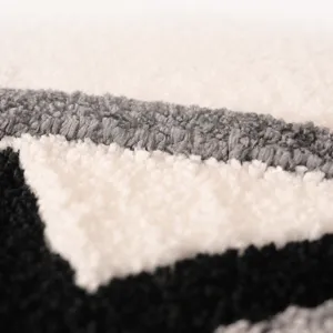 Flocked floor mat thick plush absorbent bathroom carpet entryway anti-slip rug texture