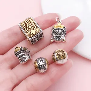 Θιβετιανό στιλ χάντρα μενταγιόν θεότητα Μαχακάλα αξεσουάρ για κοσμήματα DIY.