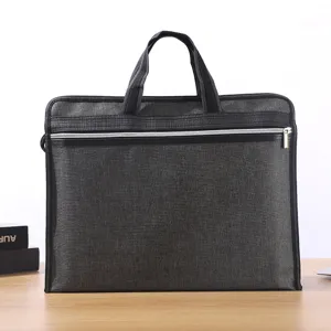 Oxford Cloth Waterproof Laptop Document Bag Large Capacity Thickened Business Briefcase Handheld Storage Bag
