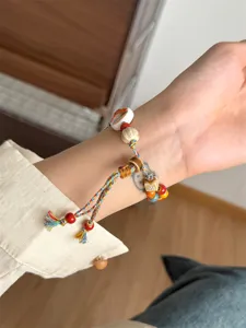 Bracelet de montre tressé en perles de céramique fait main pour Apple Watch SE 8 9 10.
