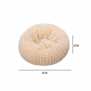 Round mesh sponge pot cleaning brush dish scrubber non-scratch kitchen cleaning tool.