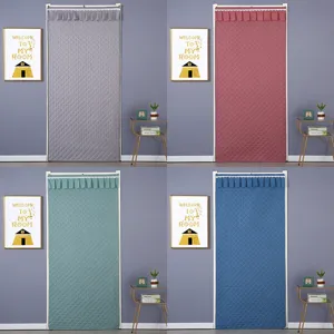 Thickened Thermal Door Curtain Winter Windproof Quilted Partition Curtain Soundproof Bedroom Cold Proof Doorway Curtain