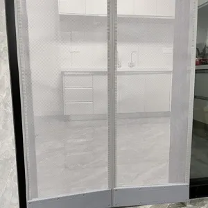Magnetic Door Curtain Mesh Anti Mosquito Dustproof Screen Curtain Gray Breathable Home Mesh Door Net For Summer