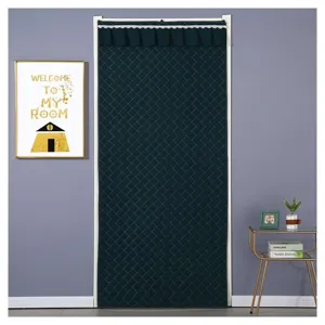 Thickened quilted winter door curtain thermal insulation soundproof partition drape room