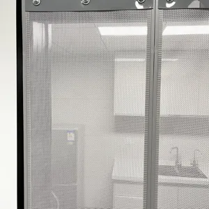 Magnetic screen door mesh anti mosquito breathable heavy duty curtain for home use