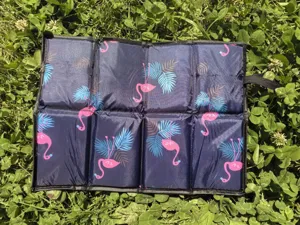 Tragbares klappbares Sitzkissen fur draussen wasserdichter Foamsitz mit Flamingomotiv fur Camping.