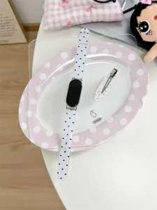 Cinturino per orologio in silicone con motivo a cuori neri carini per fitness band