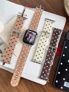 New heart TPU silicone watch strap compatible with Apple Watch SE 8 9 10 series soft band accessories