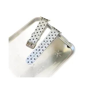 Korean style polka dot silicone watch band compatible with Apple Watch S10 S11 SE
