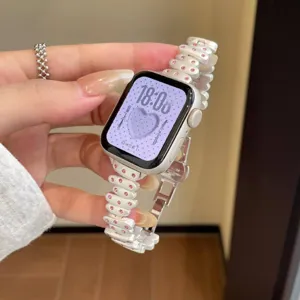 New Style Polka Dot Irregular Metal Watch Band Compatible With Smart Watch Fashion Zinc Alloy Replacement Strap Jewelry