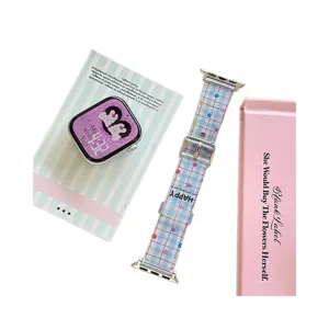 Cartoon silicone watch strap and case set compatible for apple watch series ultra SE 8 9 10