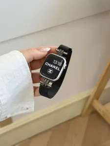 Mailand Armband Detailansicht mit Diamant Doppelrohr Verbinder fuer die Apple Watch