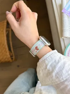 Cinturino per orologio in silicone estivo rinfrescante compatibile con orologio grazioso orso