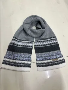 Nordische Fair Isle Strickschal Winter warm dicker Freizeit Paar Mode Halswärmer kuschelig
