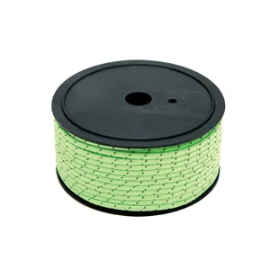 Corde de tente reflechissante 50m vert fluorescent paracorde corde de vent auvent