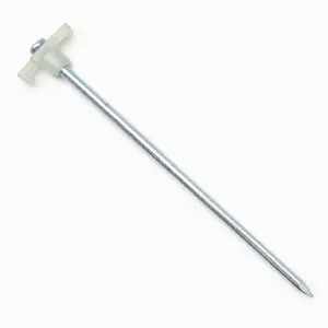 Outdoor Camping Zelt Hering 8x250mm leuchtend Erdanker fuer Strand Vordach Windschutz