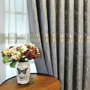 Moderne luxus bestickte fenstervorhaenge fuer wohnzimmer schlafzimmer heimtextilien stil