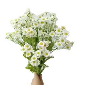 Artificial chamomile flower bouquet white daisy flowers for home decor wedding arrangement