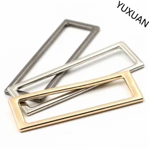 Metal rectangular frame buckles, garment accessories, multi-color hardware for bags and DIY crafts.