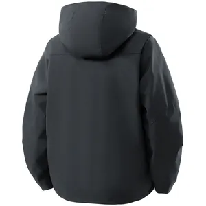 Heren capuchon windjack jas waterdicht herfst casual jas achterkant weergave hoofdbeeld