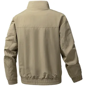 Giacca uomo casual primavera autunno colletto stand cappotto moda abbigliamento