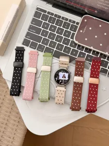 Nylon Sternmuster Uhrenarmbänder kompatibel mit Apple Watch Ersatzbändern und Zubehör.