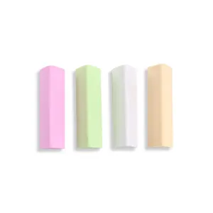Juego de 4 borradores triangulares pastel suministros escolares de goma para arte de estudiantes