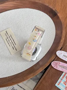 Cute ice cream bear TPU watch strap replacement band for Apple Watch series 10 11 9 8 SE