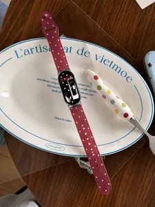 Jelly polka dot TPU sports watch band compatible with smartwatches, stylish and comfortable.