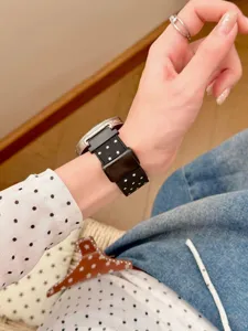 Nylon Sternen Print Uhrenarmband kompatibel mit Smartwatch Ersatzarmband, schwarz.