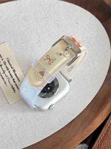 Detailed view of the cute dessert patterned TPU watch strap compatible with Apple Watch.
