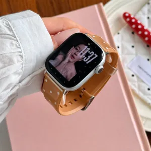 Cinturino per orologio in silicone TPU a pois gelatina compatibile con Apple Watch accesorio