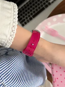 Jelly polka dot TPU sports watch strap replacement compatible with Apple Watch Series.