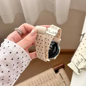 Nylon Sternen Pünktchen Armband kompatibel mit Apple Watch, weiches Ersatzband.