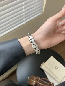 Cinturino per orologio sottile in pelo di mucca stampa leopardata stella smartwatch