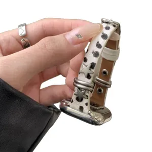 Cinturino orologio cavallino leopardato stella compatibile con Apple Watch ultra se 40mm