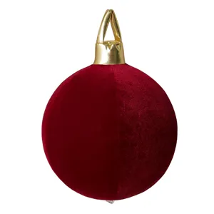 30cm Samt Aufblasbare Weihnachtskugel Ornament DIY Weihnachtsbaum Hängende Dekoration
