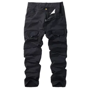 Pantaloni cargo tattici neri da uomo casual multi-tasche sportivi all'aperto autunno