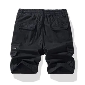 Uomo casual multi-tasche cargo pantaloncini stretch sportivi pantaloni dettaglio