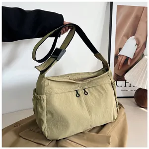 Women's Nylon Crossbody Bag Large Capacity Casual Utility Shoulder Bag Lightweight Daily Commute Handbag