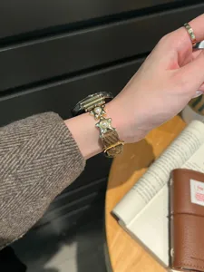 Bracelet de montre en velours côtelé étoile perle pour Apple Watch, accessorio élégant.