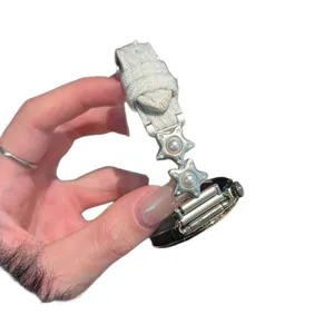 Bracelet de montre Apple en velours côtelé perle étoile compatible accessoire montre