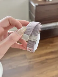 Nylon magnetische horlogeband voor Xiaomi Smart Band Redmi watch, geweven vervangende band.