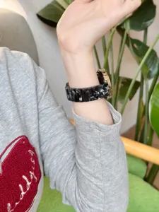 Ersatz-Harz-Uhrenarmband mit Marmormuster, stilvolles, atmungsaktives Gliederarmband für Smartwatch.