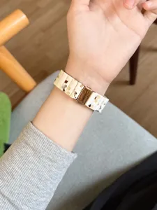 Ersatzarmband aus Harz kompatibel mit Huawei Uhr, stilvolles Schildpattmuster Armband.